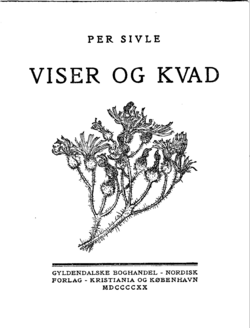 Per Sivle - Viser og kvad - forside.png